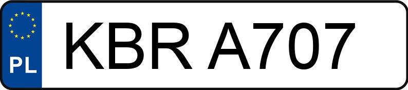 Numer rejestracyjny KBR A707 posiada MERCEDES-BENZ 190 D 2.0 201 190 D 2.0 201 - KBRA707