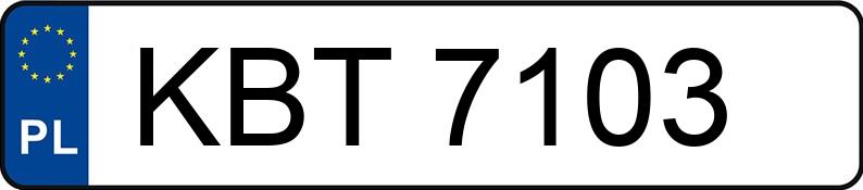 Numer rejestracyjny KBT 7103 posiada FSM-BIELSKO B. POLSKI FIAT 126P 650 - KBT7103