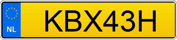 Numer rejestracyjny KBX43H posiada BMW ACTIVEHYBRID 7ER REIHE