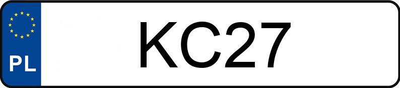 Numer rejestracyjny KC 27 posiada AUDI A6 Quattro 2.7 Kat. MR`02 E3 4B T Tiptronic - KC27