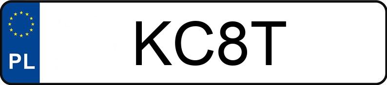 Numer rejestracyjny KC 8T posiada EAGLE Talon 2.0 16V Kat. Turbo TSi - KC8T