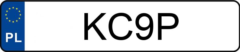 Numer rejestracyjny KC 9P posiada FORD MUSTANG - KC9P