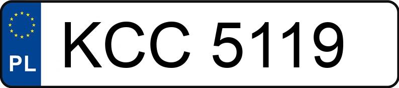 Numer rejestracyjny KCC 5119 posiada FIAT CINQUECENTO 704 - KCC5119