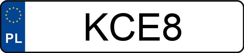 Numer rejestracyjny KCE 8 posiada DODGE Grand Caravan 3.6 Kat. MR`11 SXT Aut. - KCE8