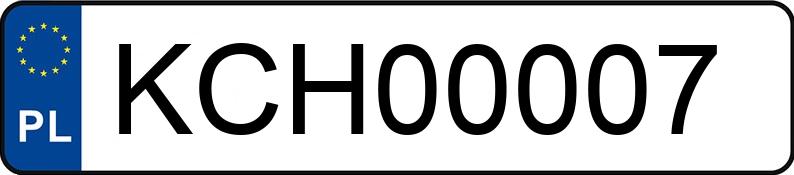 Numer rejestracyjny KCH 00007 posiada BMW 520D - KCH00007 Numer rejestracyjny KCH 00007 posiada BMW 520D - KCH00007