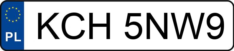 Numer rejestracyjny KCH 5NW9 posiada OPEL MERIVA - KCH5NW9