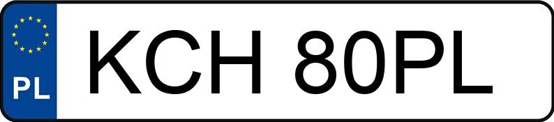 Numer rejestracyjny KCH 80PL posiada FIAT Punto II 1.2 Kat. Sound - KCH80PL