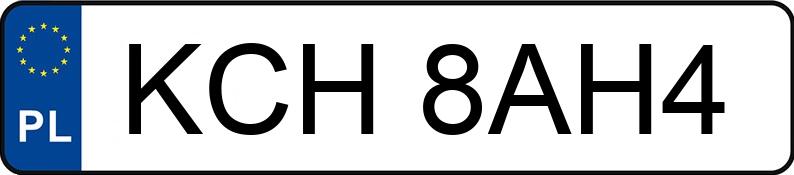 Numer rejestracyjny KCH 8AH4 posiada OPEL Astra 1.8i Kat. MR`95 Astra 1.8i Kat. MR`95 - KCH8AH4