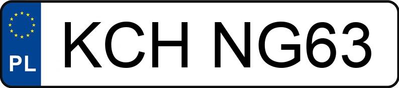 Numer rejestracyjny KCH NG63 posiada PEUGEOT 206 - KCHNG63 Numer rejestracyjny KCH NG63 posiada PEUGEOT 206 - KCHNG63