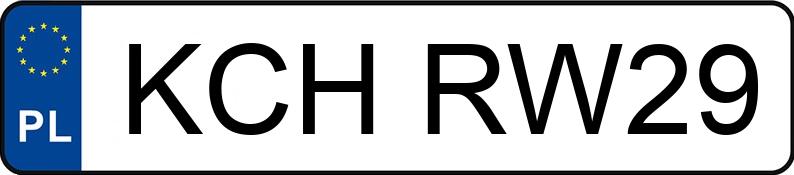Numer rejestracyjny KCH RW29 posiada TOYOTA COROLLA - KCHRW29 Numer rejestracyjny KCH RW29 posiada TOYOTA COROLLA - KCHRW29