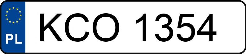 Numer rejestracyjny KCO 1354 posiada Fiat 126p - KCO1354 Numer rejestracyjny KCO 1354 posiada Fiat 126p - KCO1354