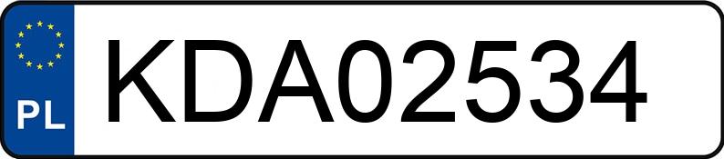 Numer rejestracyjny KDA 02534 posiada SKODA OCTAVIA - KDA02534