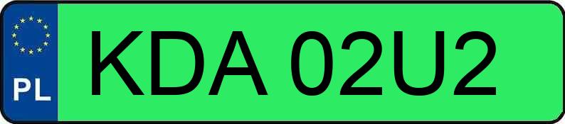 Numer rejestracyjny KDA 02U2 posiada RENAULT Twizy MR`15 Cargo 80 N zakup akum. 6.0kWh - KDA02U2