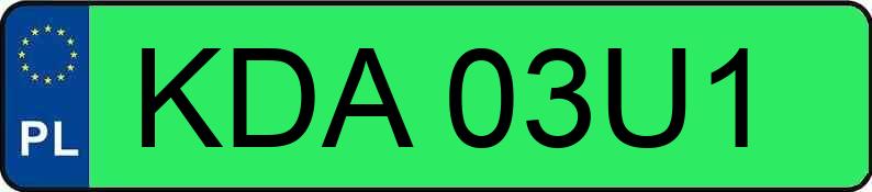 Numer rejestracyjny KDA 03U1 posiada NISSAN NISSAN LEAF 62KWH - KDA03U1 Numer rejestracyjny KDA 03U1 posiada NISSAN NISSAN LEAF 62KWH - KDA03U1