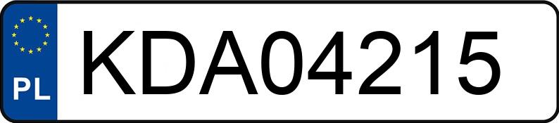 Numer rejestracyjny KDA 04215 posiada FIAT SCUDO - KDA04215
