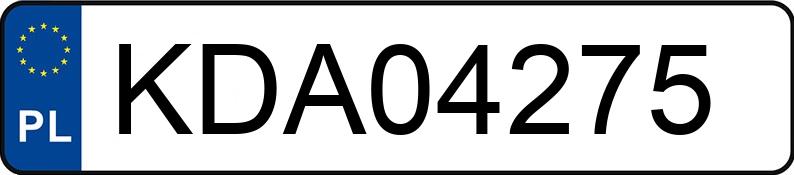 Numer rejestracyjny KDA 04275 posiada RENAULT TRAFIC - KDA04275 Numer rejestracyjny KDA 04275 posiada RENAULT TRAFIC - KDA04275