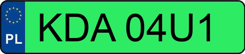 Numer rejestracyjny KDA 04U1 posiada DACIA SPRING - KDA04U1 Numer rejestracyjny KDA 04U1 posiada DACIA SPRING - KDA04U1