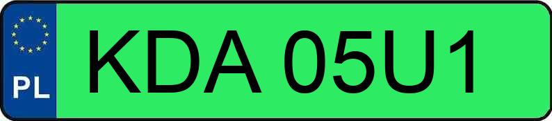 Numer rejestracyjny KDA 05U1 posiada FORD FOCUS - KDA05U1 Numer rejestracyjny KDA 05U1 posiada FORD FOCUS - KDA05U1