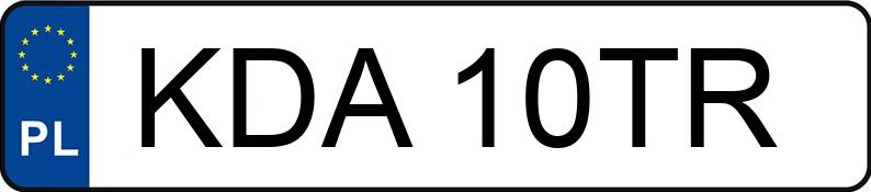 Numer rejestracyjny KDA 10TR posiada SUZUKI Kizashi VVT MR`10 E5 Sport - KDA10TR