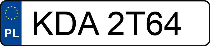 Numer rejestracyjny KDA 2T64 posiada MERCEDES-BENZ SPRINTER - KDA2T64