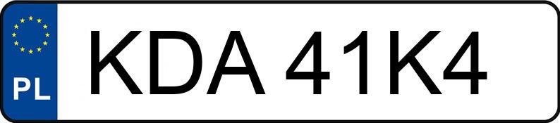 Die Registrierungsnummer KDA 41K4 hat OPEL AGILA - KDA41K4