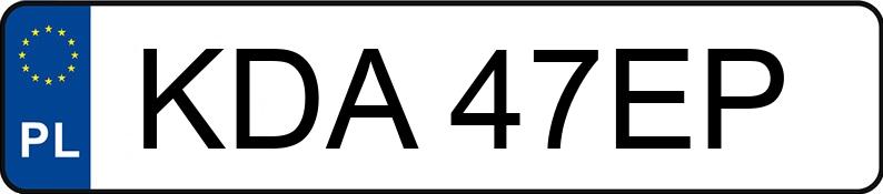 Il numero di registrazione KDA 47EP ha OPEL Astra Classic 1.4i Kat. MR`98 Base - KDA47EP