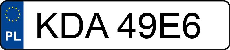 Numer rejestracyjny KDA 49E6 posiada RENAULT MEGANE - KDA49E6 Numer rejestracyjny KDA 49E6 posiada RENAULT MEGANE - KDA49E6
