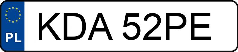 Numer rejestracyjny KDA 52PE posiada FSO POLONEZ CARO PLUS - KDA52PE