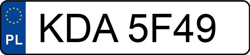 Numer rejestracyjny KDA 5F49 posiada TOYOTA COROLLA - KDA5F49 Numer rejestracyjny KDA 5F49 posiada TOYOTA COROLLA - KDA5F49