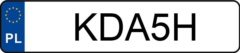 Numer rejestracyjny KDA 5H posiada FIAT 500 F OTTO BULLONI - KDA5H