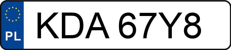 Numer rejestracyjny KDA 67Y8 posiada GILERA Enduro RCR - KDA67Y8