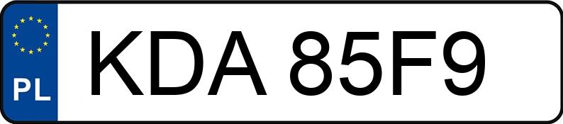 Numer rejestracyjny KDA 85F9 posiada VOLKSWAGEN Passat GP 1.9 TDI MR`00 E3 Trendline - KDA85F9