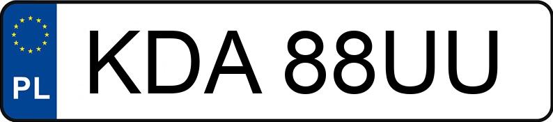 Numer rejestracyjny KDA 88UU posiada VOLKSWAGEN GOLF - KDA88UU