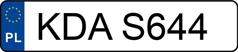 Numer rejestracyjny KDA S644 posiada OPEL Astra 1.6i Kat. MR`95 Club Caravan - KDAS644