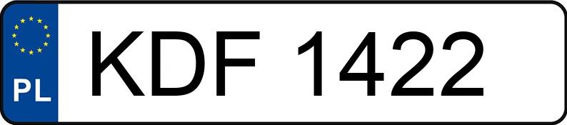 Numer rejestracyjny KDF 1422 posiada POLSKI FIAT 125P 1300 - KDF1422