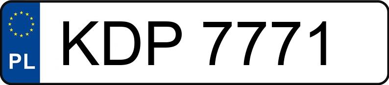 Numer rejestracyjny KDP 7771 posiada FSO FSO pick-up 1.8t 1.5 - KDP7771