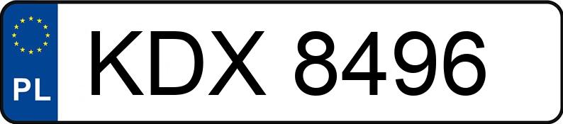 Numer rejestracyjny KDX 8496 posiada CHEWROLET CAPRICE CLASIC - KDX8496