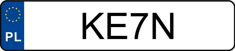Numer rejestracyjny KE 7N posiada SEAT LEON - KE7N Numer rejestracyjny KE 7N posiada SEAT LEON - KE7N