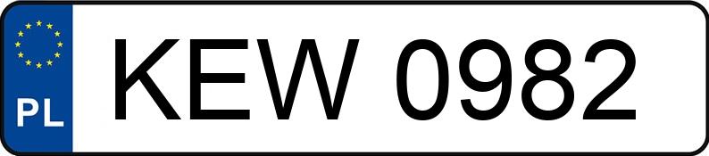 Numer rejestracyjny KEW 0982 posiada FSO-WARSZAWA 125P 1.5 - KEW0982