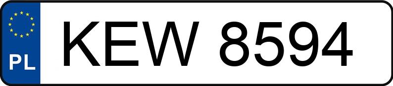 Numer rejestracyjny KEW 8594 posiada FSM-BIELSKO B. POLSKI FIAT 126P 650 - KEW8594