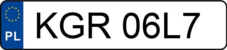 Numer rejestracyjny KGR 06L7 posiada VOLKSWAGEN GOLF 1.6 D - KGR06L7