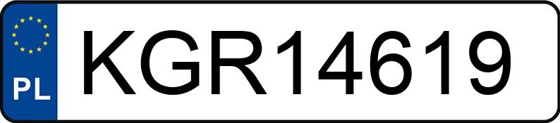 Numer rejestracyjny KGR 14619 posiada BMW 523i MR`07 E4 E60 523i MR`07 E4 E60 - KGR14619