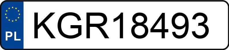Numer rejestracyjny KGR 18493 posiada SUZUKI VITARA - KGR18493