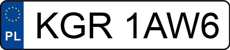 Numer rejestracyjny KGR 1AW6 posiada TOYOTA RAV4 - KGR1AW6