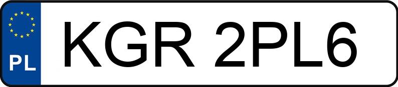 Numer rejestracyjny KGR 2PL6 posiada SCHMITZ CARGOBULL  - KGR2PL6
