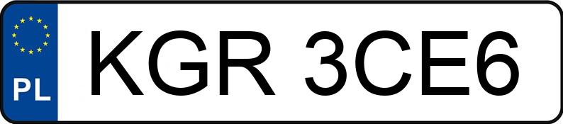 Numer rejestracyjny KGR 3CE6 posiada BMW 320i Kat. E36 320i Kat. E36 - KGR3CE6