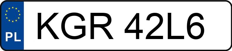 Numer rejestracyjny KGR 42L6 posiada BMW 525 D - KGR42L6