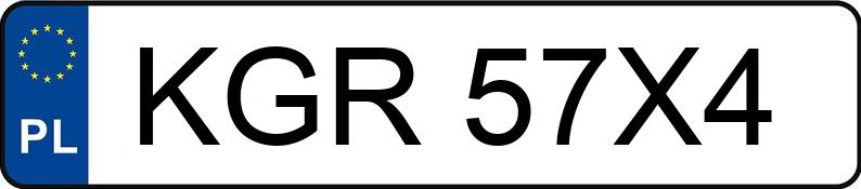 Numer rejestracyjny KGR 57X4 posiada OPEL VECTRA 2.2 DTI - KGR57X4