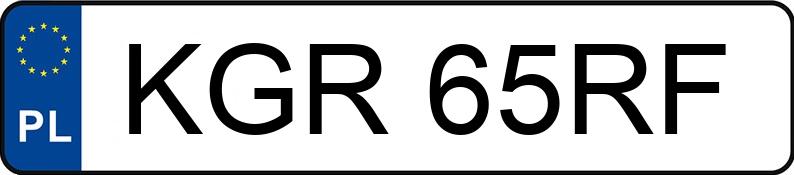 Numer rejestracyjny KGR 65RF posiada BMW 325i Kat. E30 325i Kat. E30 - KGR65RF