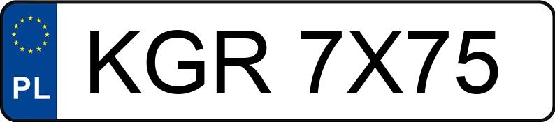 Numer rejestracyjny KGR 7X75 posiada MITSUBISHI L 200 TD MR`96 2.8t GLS - KGR7X75